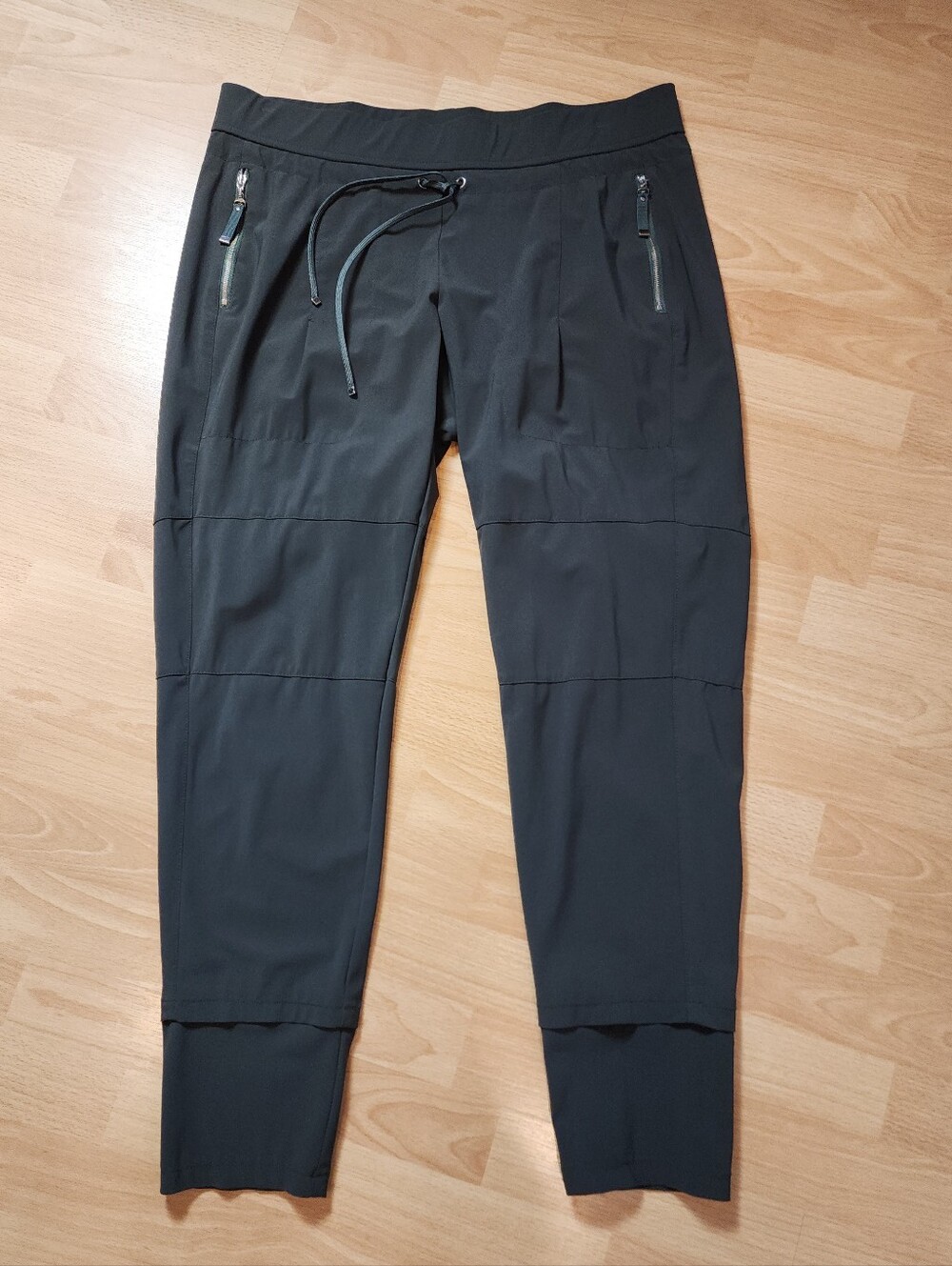 Raffaello Rossi Candy Pants Green Grey Pull On Travel EU 42 Women's Large 12